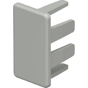 Endstück für Leitungsführungskanal - Endstück 25x40mm PVC steingrau RAL 7030 - 6158749