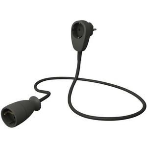 Kabeltrommel - Powersplit Schutzkontakt Verlängerung 3 m schwarz - 0016130514
