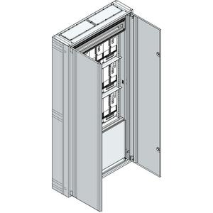 Zähler-Leergehäuse - Aufputz-Zählerverteiler fürs Burgenland mit Rückwand / BEWAG für TN-Netz - AMZV12-B19NV/TN