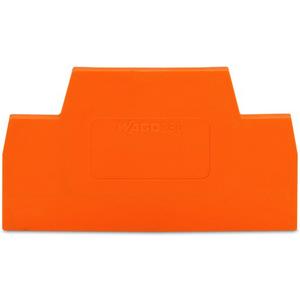 Abschluss- und Zwischenplatte für Reihenklemme - Abschluss- und Zwischenplatte 2,5 mm dick orange - 280-341