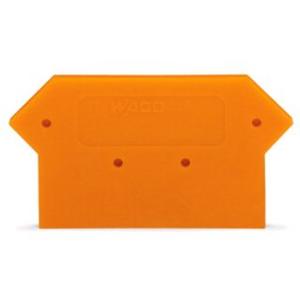 Abschluss- und Zwischenplatte für Reihenklemme - Abschluss- und Zwischenplatte 4 mm dick orange - 282-317