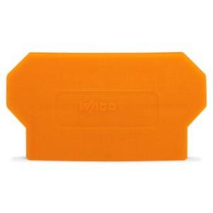 Abschluss- und Zwischenplatte für Reihenklemme - Trennwand 2 mm stark überstehend orange - 282-327