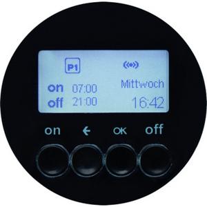 Zeitschaltuhren KNX - KNX - Funk Zeitschaltuhr quicklink Display R.1 / R.3 schwarz glänzend - 85745231