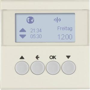 Zeitschaltuhren KNX - KNX Funk Zeitschaltuhr quicklink Display S.1 / B.3 / B.7 weiß gl. - 85745282