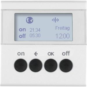 Zeitschaltuhren KNX - KNX Funk Zeitschaltuhr quicklink Display S.1 / B.3 / B.7 polarws matt - 85745288