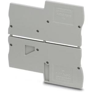 Abschluss- und Zwischenplatte für Reihenklemme - Abschlussdeckel grau - 3209112