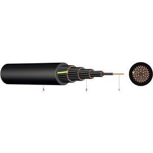 Ziffern - PVC Steuerleitung UV-beständig LSYY-JZ 5x1 0,6/1kV sw Eca - LSYY-JZ SW  5X  1