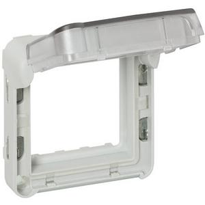 Übergangsadapter für Installationsschalterprogramme - Feuchtraum - Aufputz Mosaic Adapter GR55 grau - 069580