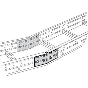 Verbinder für Kabeltragsystem - Winkelverbinderset 2 Stk. tauchfeuerverzinkt H125 - PHGZ