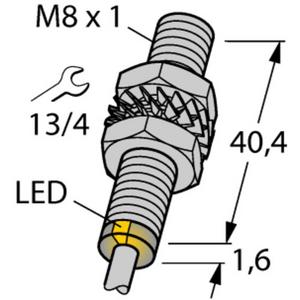 Magnetischer Näherungsschalter - Magnetfeld-Sensor Magnetinduktiver Näherungssensor 8,2 VDC M8 x 1 - T-10 74000