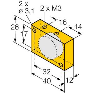 Zubehör für Positionsschalter - Betätigungsmagnet Quader - T-69 00367