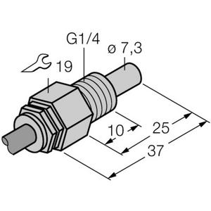 Durchflussüberwachungsgerät - Ex Strömungssensor für flüssige Medien H2O / ÖL 1/4 Zoll Anschluß - T-68 70465