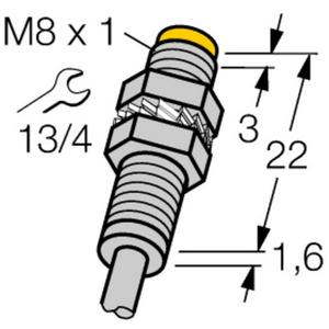 Induktiver Näherungsschalter - Induktiver Sensor nicht bündig M8 x 1 - T-10 03700