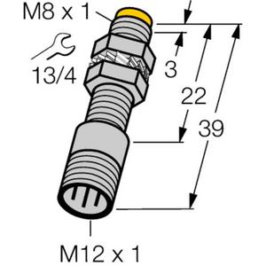 Induktiver Näherungsschalter - Induktiver Sensor nicht bündig M8 x 1 - T-10 03720