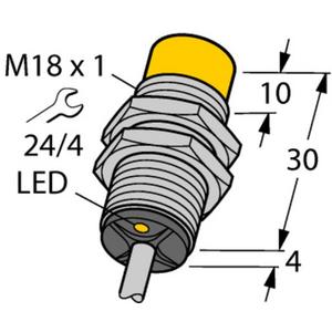 Induktiver Näherungsschalter - Induktiver Sensor M18x1 nicht bündig DC 2-Draht sn = 10 mm Namur - T-40 151