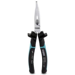 Flachzange - Spitzzange gebogen 45° mit Schneide - 1212205