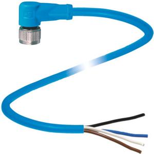 Konfektioniertes Sensor-Aktor-Kabel - Kabeldose M12 NAMUR gewinkelt 4-polig PUR Anschlusskabel 5 m - 130384