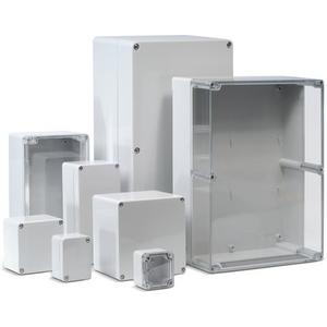 Leergehäuse - Klemmengehäuse ABS RAL7035 IP65 360x200x150 mm - Deckel transparent - 3881000000