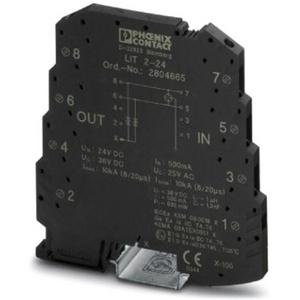 Überspannungsableiter für Informations-/MSR-Technik - Überspannungsschutz 6,2 mm 24 V im Tragschienenmodul 2 Signaladern - 2804665
