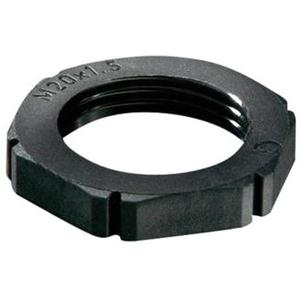 Gegenmutter für Kabelverschraubung - Kunststoffgegenmutter M40 x 1,5 Polyamid RAL 9005 - 10061785