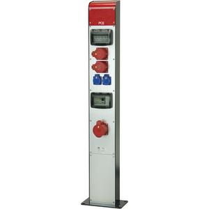CEE-Steckdosen-Kombination - Energiesäule PILA stahlblech pulverbeschichtet 1200 x 165 x 85 mm - 9081002