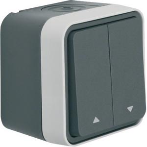 Jalousieschalter/-taster - Jalousie Serienschalter 1-polig mit Aufdruck Symbol Pfeile AP - 30753525