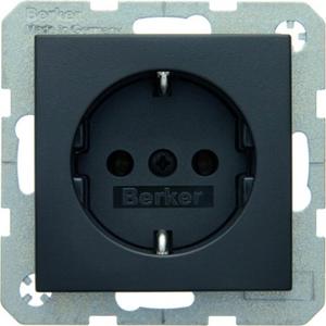Steckdose - SCHUKO-Steckdose B.1/B.3/B.7 - anthrazit/ matt - 47431606