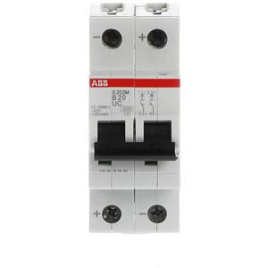 Leitungsschutzschalter - LS-Schutzschalter 2-polig 10kA B-Char 20A 2TE - 2CDS272061R0205