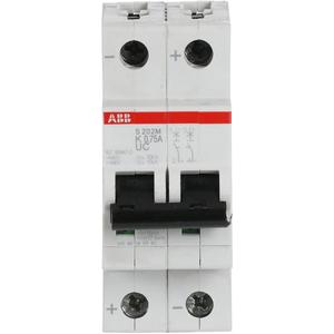 Leitungsschutzschalter - LS-Schutzschalter 2-polig 10kA K-Char 0,8A 2TE - 2CDS272061R0187