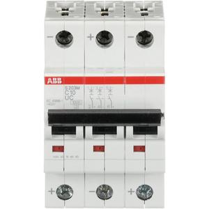 Leitungsschutzschalter - LS-Schutzschalter 3-polig 10kA /10kA C-Char 10A 3TE - 2CDS273061R0104