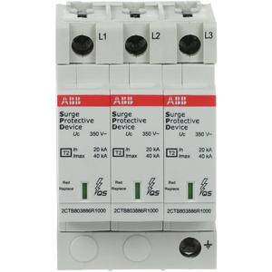 Überspannungsableiter für Energietechnik/Stromversorgung - OVR T2 3L 40-350 P QS SPD Typ 2 für 230/400V TN-C - 2CTB803883R2400