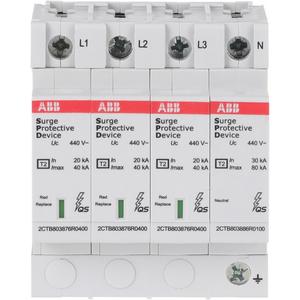 Überspannungsableiter für Energietechnik/Stromversorgung - OVR T2 3N 40-440 P QS SPD Typ 2 für 400/690V TT-3Ph. + TN-S - 2CTB803973R1400
