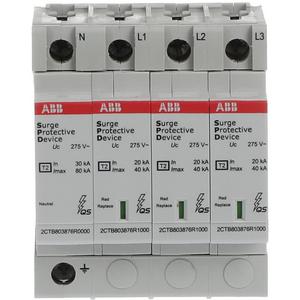 Überspannungsableiter für Energietechnik/Stromversorgung - OVR T2 N3 40-275 P QS SPD Typ 2 für 230/400V TT-3Ph. + TN-S - 2CTB803873R1100