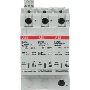 Überspannungsableiter für Energietechnik/Stromversorgung - OVR T2 3L 40-350 P TS QS SPD Typ 2 für 230/400V TN-C - 2CTB803883R2500