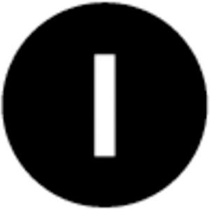 Tastenplatte für Befehls- und Meldegeräte - Tastenplatte flach schwarz I - 218166