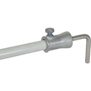 Zubehör für Erdung und Blitzschutz - Befestigungs-Adapter 90 Grad NIRO m. Buchse ZG D 16mm f. DEHNiso - 106341