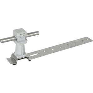 Dachleitungshalter für Blitzschutz - Dachleitungshalter DEHNsnap Al/K-grau H 36mm Rd 8mm m. Strebe L 205mm - 204170