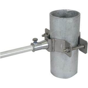 Rohrschelle für Blitzschutz - Rohrschelle Ø 70-90mm NIRO m. Buchse ZG D 16mm f. DEHNiso - 106353