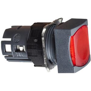 Frontelement für Drucktaster - Leuchtdrucktaster Frontring quadratisch Ø 16 mm rot - ZB6CW4