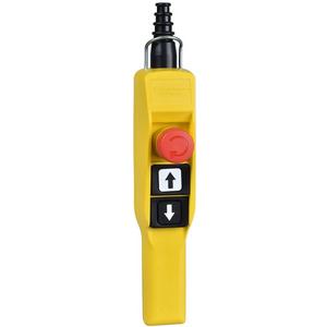 Hängetaster, Komplettgerät - Hängetaster XAC-A 2 Drucktaster m. Schutzkappe 1 Not-Halt/Not-Aus-Tast - XACA2153