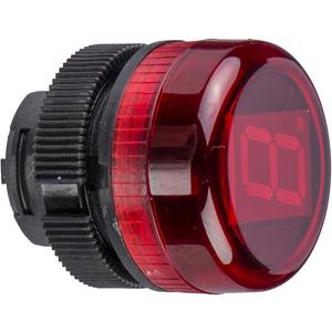 Frontelement für Leuchtmelder - 7 Segment Anzeigeelement rot - ZA2VA04