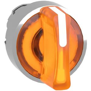 Frontelement für Wahlschalter - Frontelement Leuchtwahlschalter 3 Stellungen Ø 22 mm gelb - ZB4BK1853