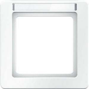 Abdeckrahmen - Rahmen mit Beschriftungsfeld Berker Q.1 polarweiß samt - 10116019