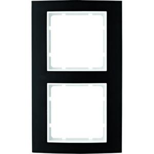 Abdeckrahmen - Rahmen Berker B.3 Alu,schwarz/polarweiß - 10123025