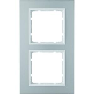 Abdeckrahmen - Rahmen Berker B.7 Alu/polarweiß - 10126914