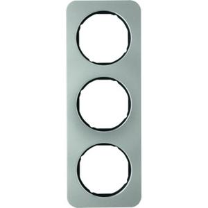 Abdeckrahmen - Rahmen Berker R.1 Edelstahl/schwarz - 10132104