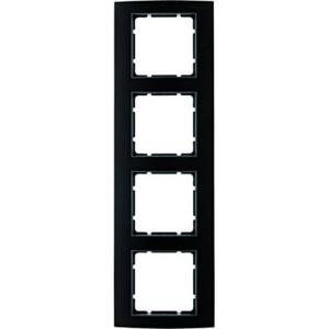 Abdeckrahmen - Rahmen Berker B.3 Alu schwarz/anthrazit - 10143005