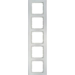 Abdeckrahmen - Rahmen Berker B.3 Alu/polarweiß - 10153904