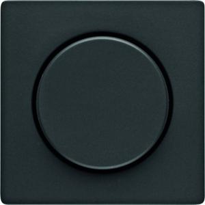 Abdeckung für Schalter, Taster, Dimmer, Jalousie - Zentralstück mit Regulierknopf für Drehdimmer Berker Q.1/Q.3 anthrazit - 11376086
