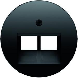 Kommunikationstechnik - Zentralstück für UAE Steckdose 2fach R.1/R.3/R.classic schwarz glänze - 14092045